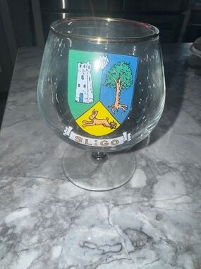 Sligo Crest Brandy Snifter Glass